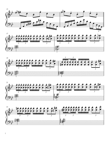 Opus 142, "Raindrops", Fantasy for Piano Solo in C-la image number null