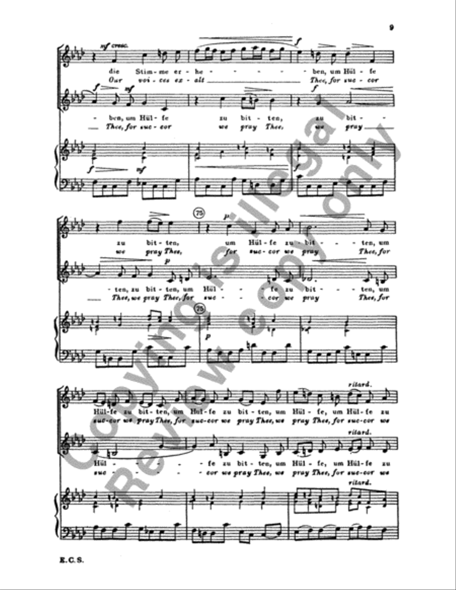 Wir eilen mit schwachen, doch emsigen Schritten (We hasten with eager) SA scores gallery preview page 19