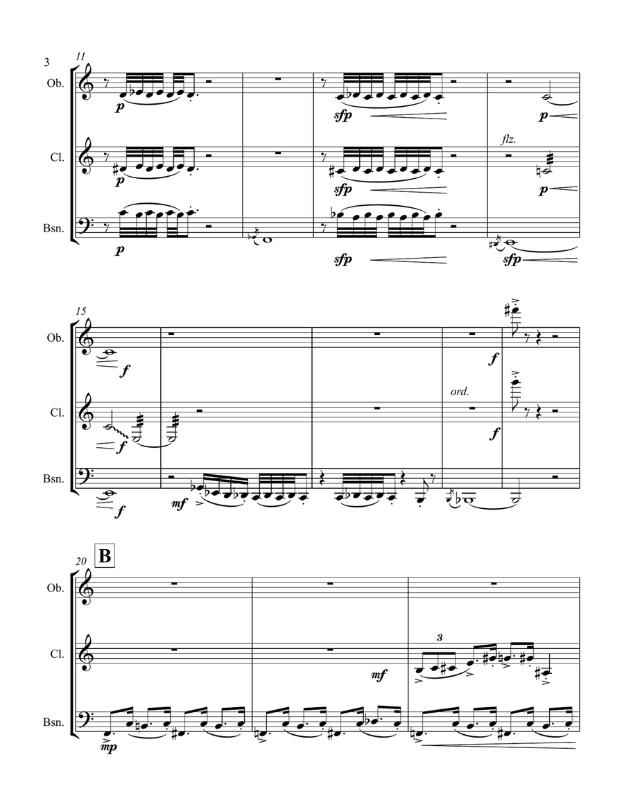 Dog Diaries - for Woodwind Trio Woodwind Trio scores gallery preview page 4
