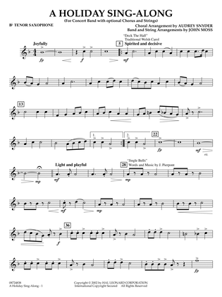 A Holiday Sing-Along - Bb Tenor Saxophone