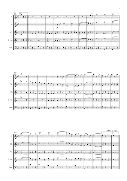 Beethoven: Septet in Eb major Op.20 Mvt.V Scherzo - wind quintet image number null