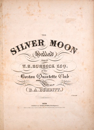 The Silver Moon. Ballad