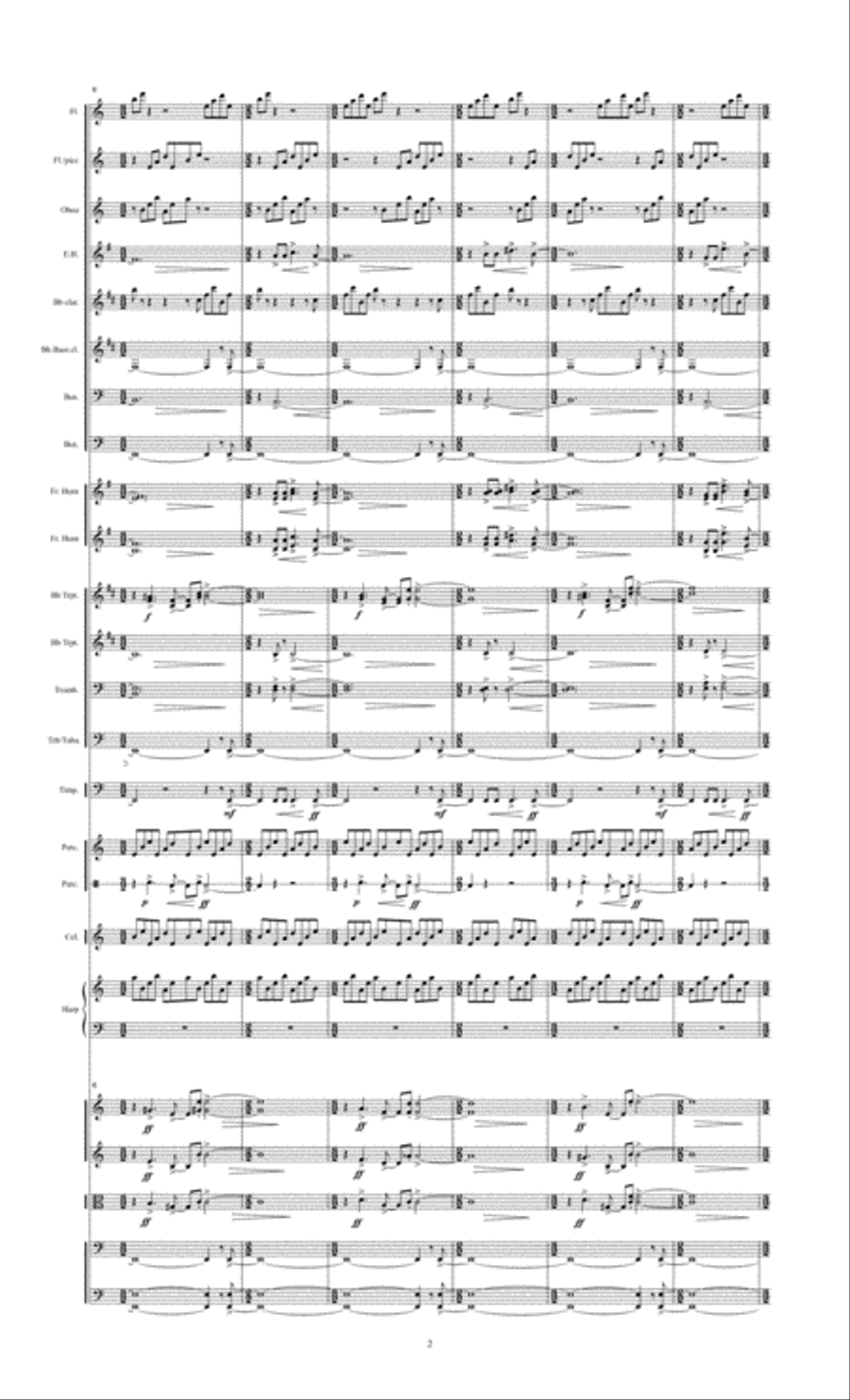Pluto ... Lord of the Underworld (2005) for large orchestra Small Ensemble scores gallery preview page 4