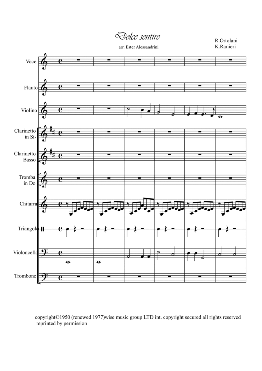 Fratello Sole, Sorella Luna - Score Only Score scores gallery preview page 1