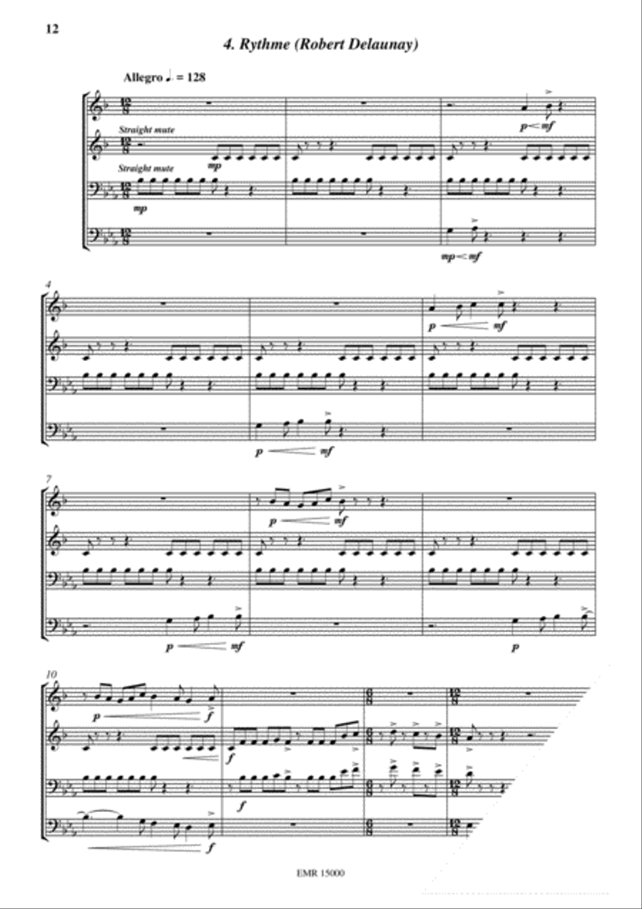 Four Pictures Volume 1 Four Pictures Volume 1 Brass Quartet scores gallery preview page 6
