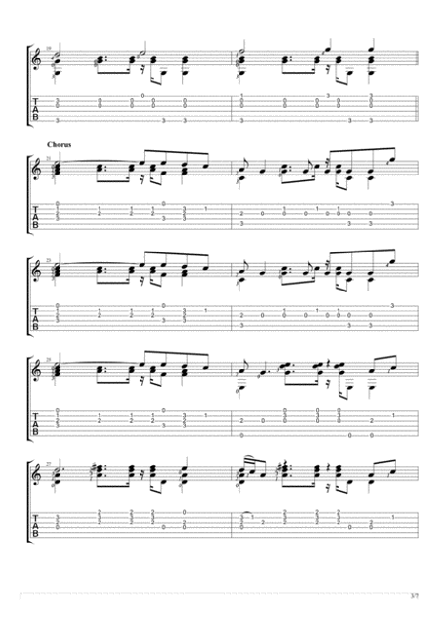 Lost Stars Electric Guitar scores gallery preview page 3