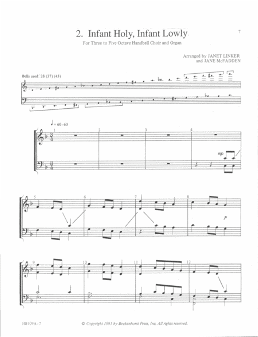 Two for Two by Two for Christmas II - handbell part 5-Octaves scores gallery preview page 4