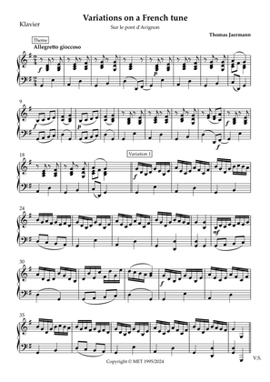 Variations on a French tune for violin and piano (piano part)