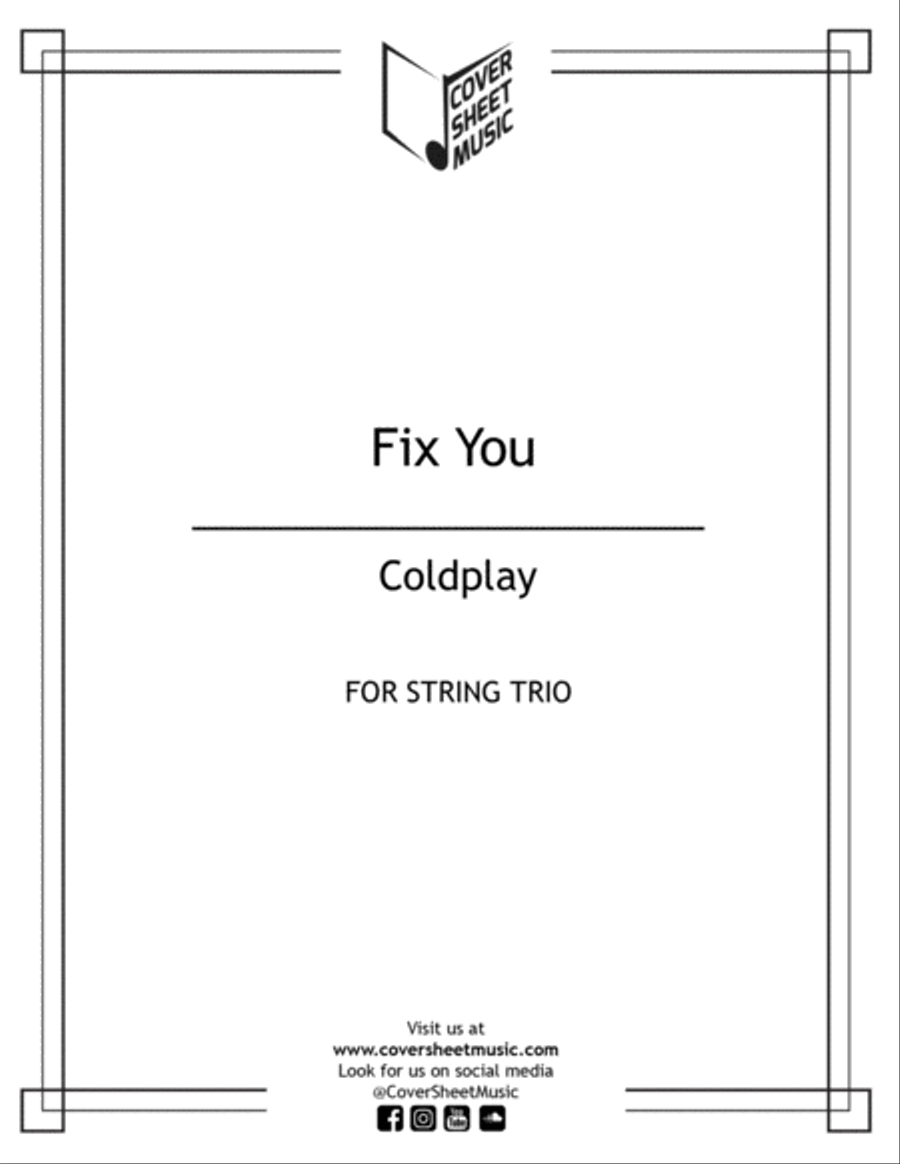 Fix You String Trio scores gallery preview page 1