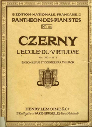 Book cover for Ecole du virtuose Op. 365 No. 1