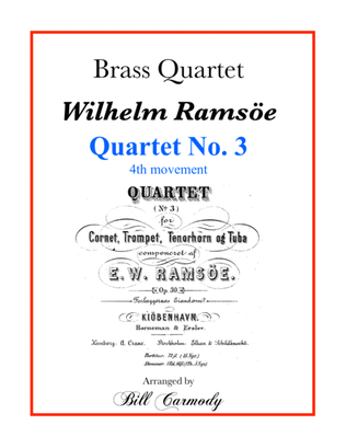 Book cover for Ramsoe Brass Quartet No. 3, 4th mvt.