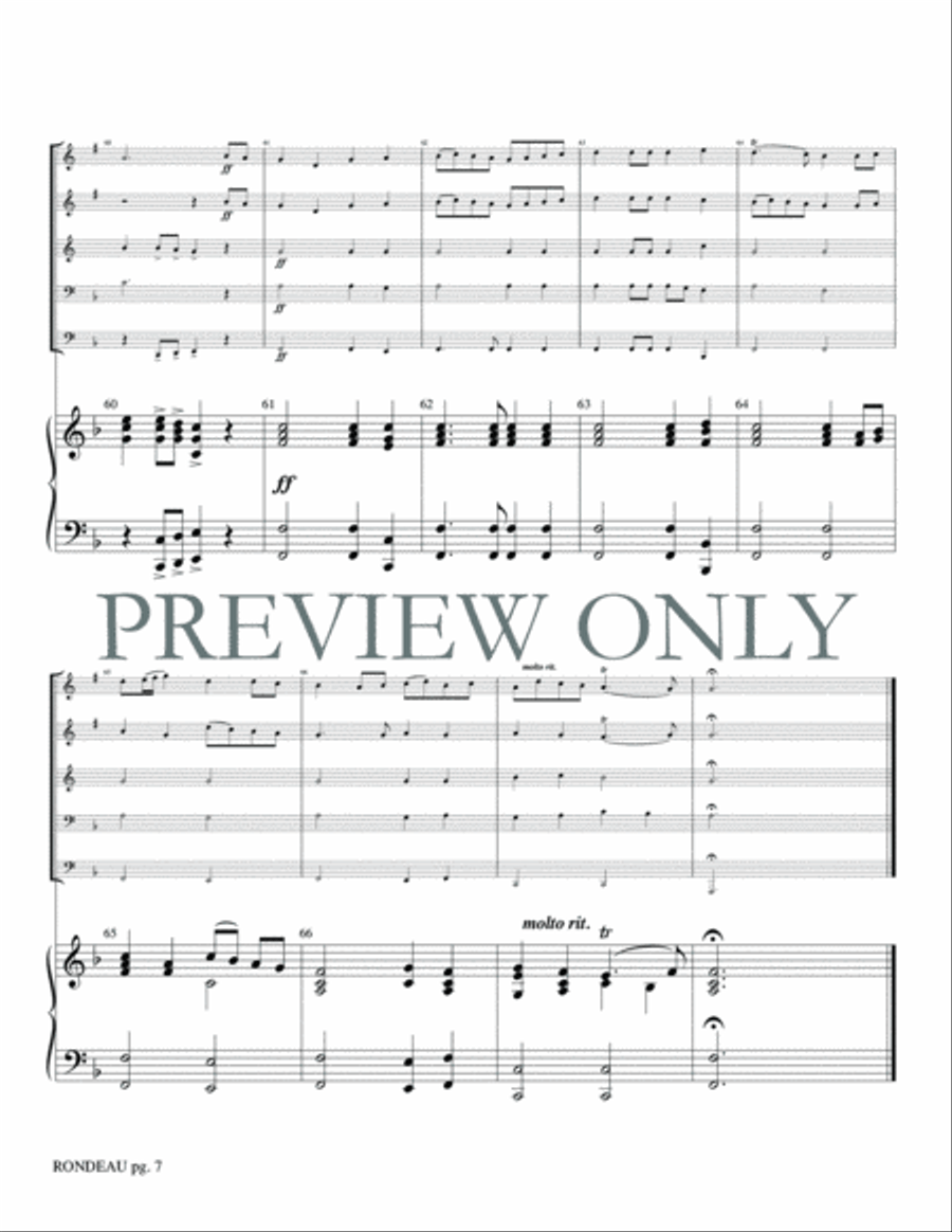 Rondeau Brass Ensemble scores gallery preview page 9