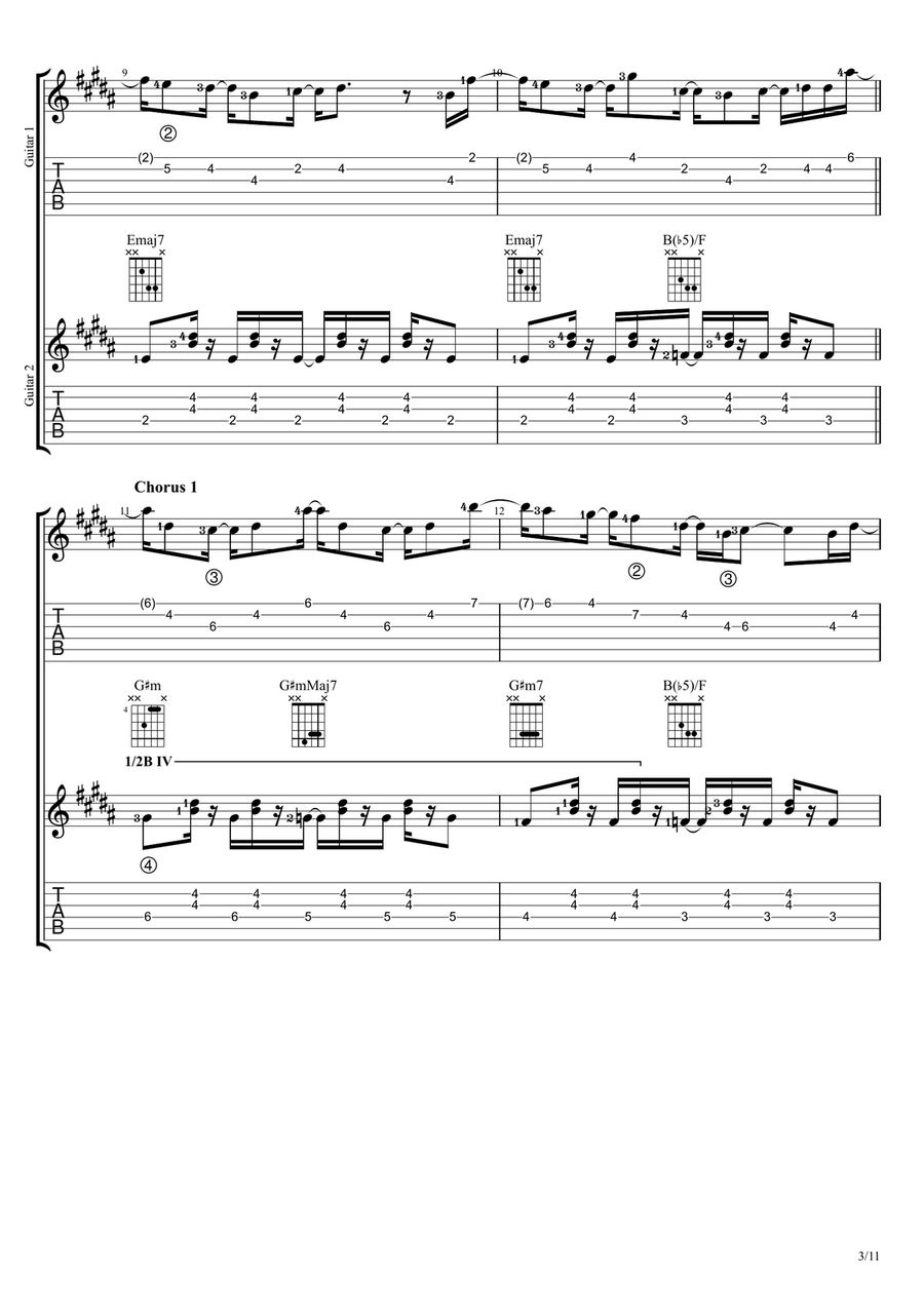 The Perfect Pair The Perfect Pair Guitar Ensemble scores gallery preview page 3