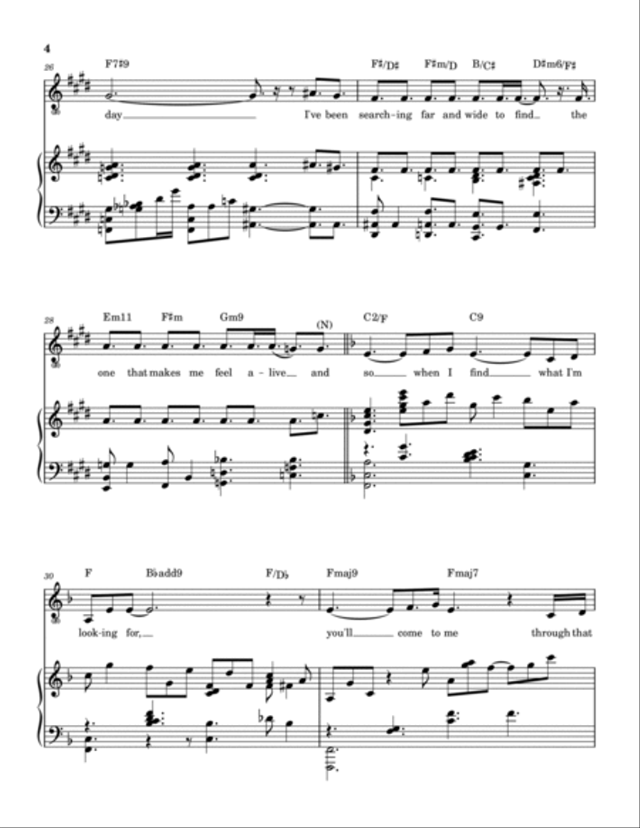One Day Piano, Vocal, Guitar scores gallery preview page 5
