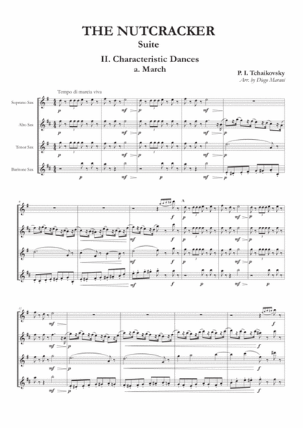 "March" from Nutcracker Suite for Saxophone Quartet image number null