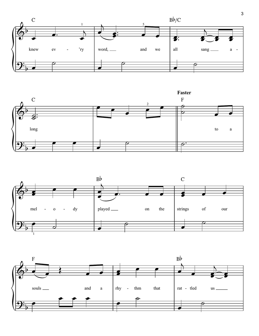 Proud Corazon (from Coco) Easy Piano scores gallery preview page 3
