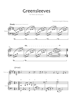 Greensleeves (Tenor Sax and Piano)