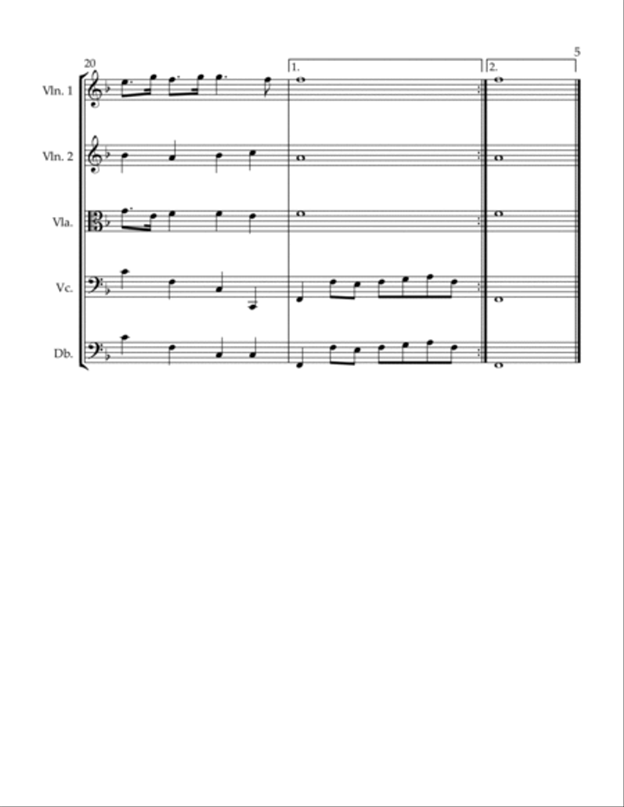 Air from The Indian Queen String Orchestra scores gallery preview page 5
