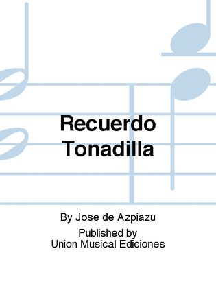 Recuerdo Tonadilla