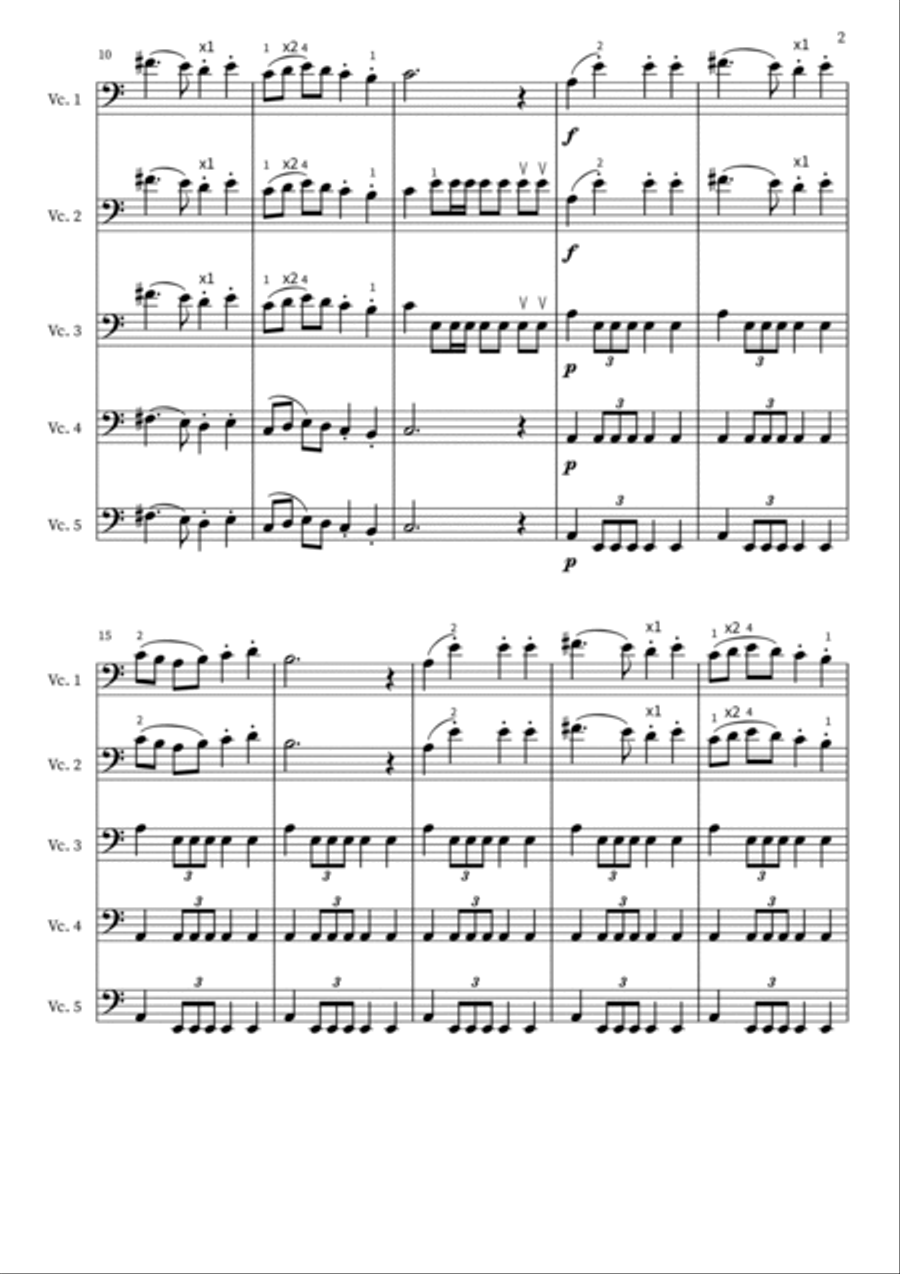 Carnival Of The Animals School and Community scores gallery preview page 2
