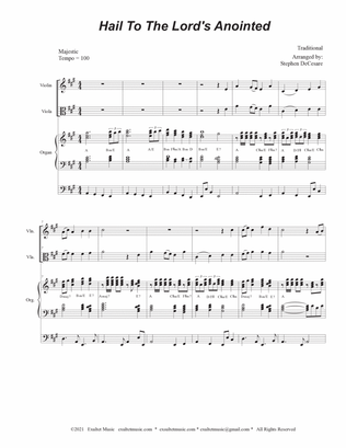 Hail To The Lord's Anointed (Duet for Violin and Viola) - Organ accompaniment)