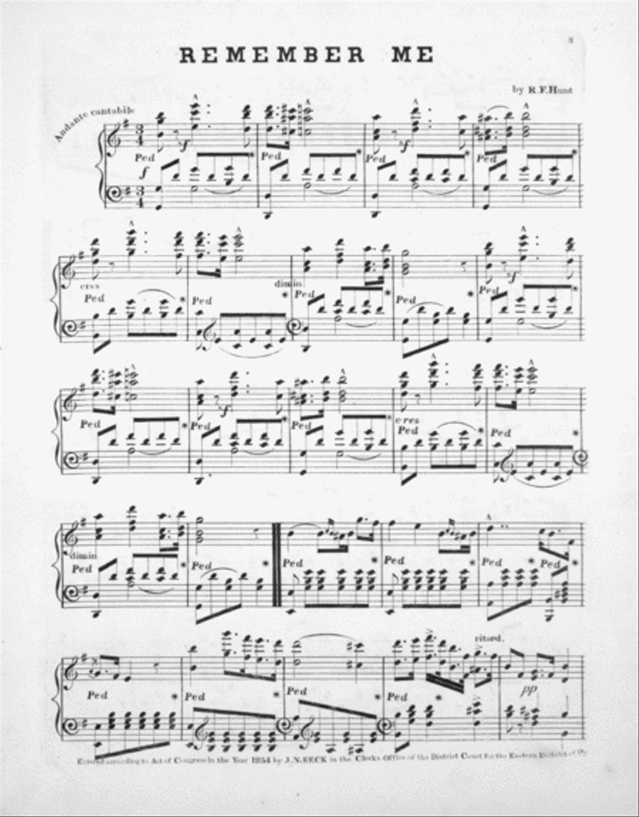 Remember Me. Romance Without Words Piano Solo scores gallery preview page 2