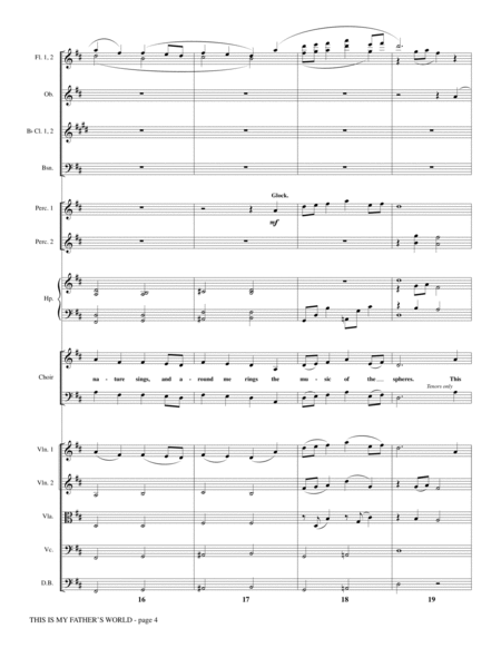 This Is My Father's World - Full Score