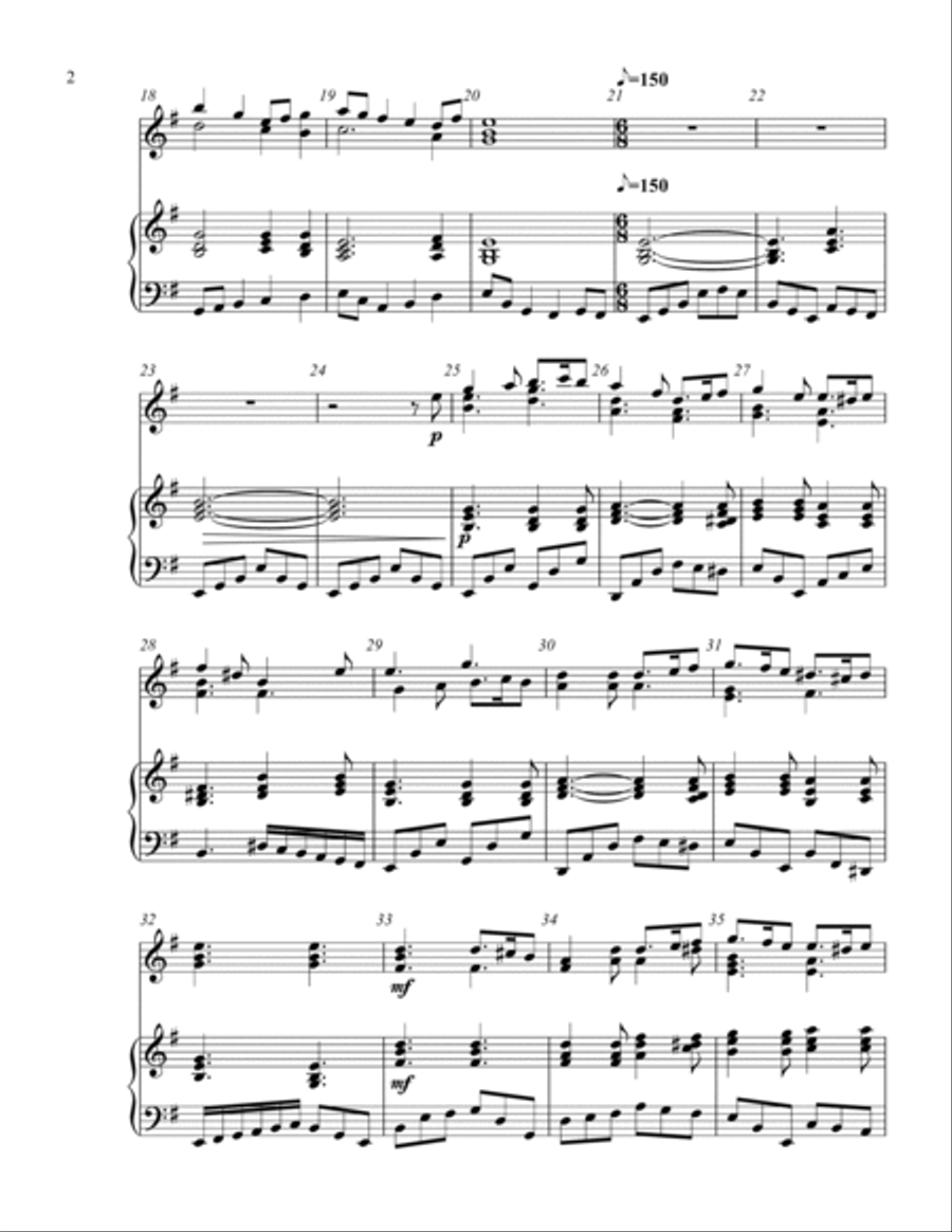 Journey Of The King (2 octave handbells & piano accompaniment) 2-Octaves scores gallery preview page 3
