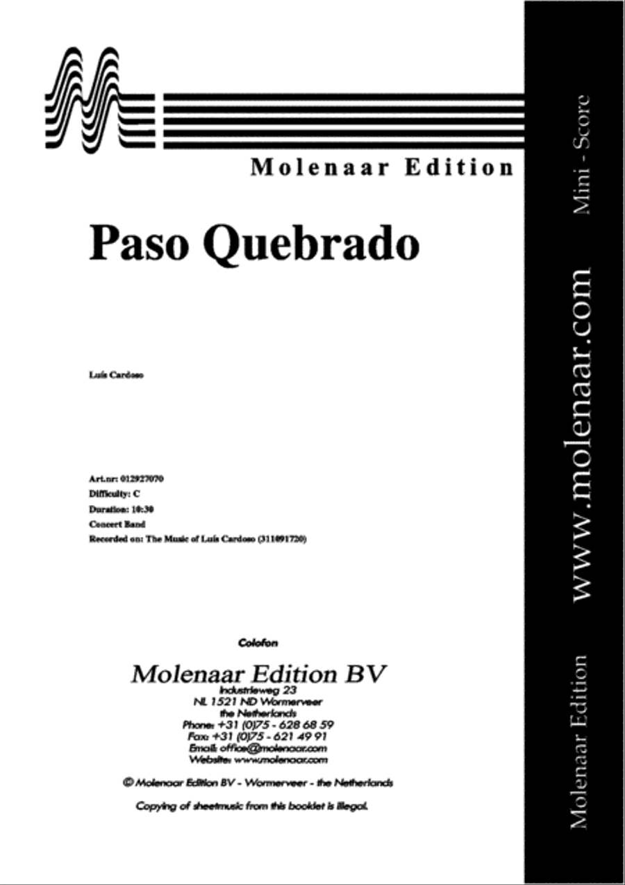Paso Quebrado Concert Band scores gallery preview page 2