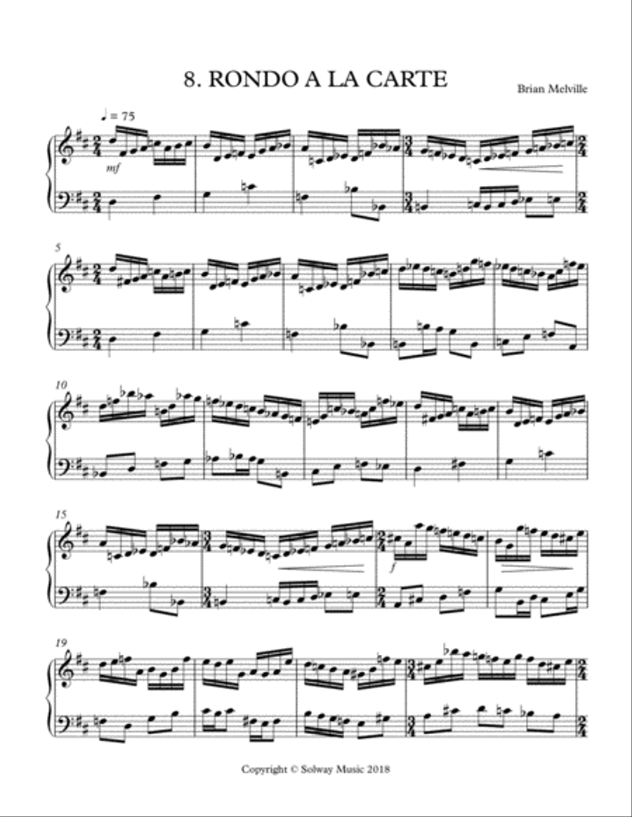RONDO A LA CARTE Piano Method scores gallery preview page 1