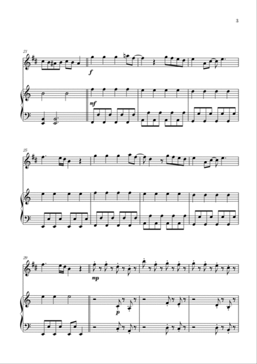 Bloody Mary B-Flat Clarinet scores gallery preview page 3