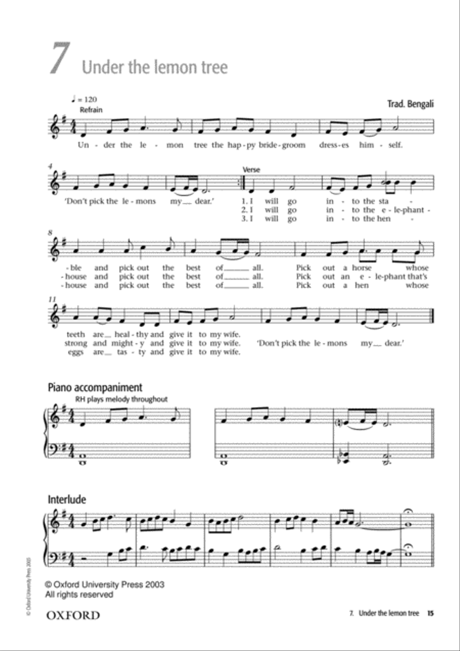 Junior Voiceworks 1 Unison Choir scores gallery preview page 5