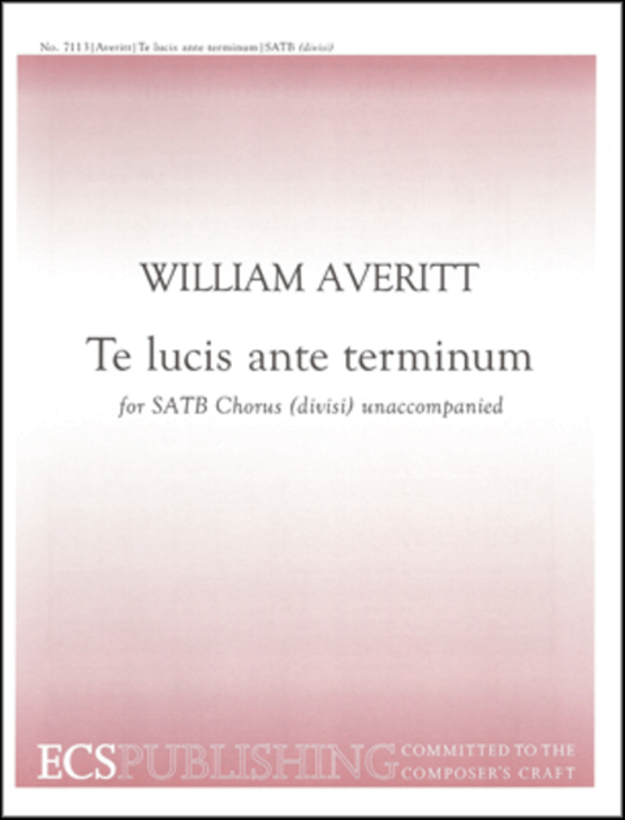 Te lucis ante terminum Divisi scores gallery preview page 1