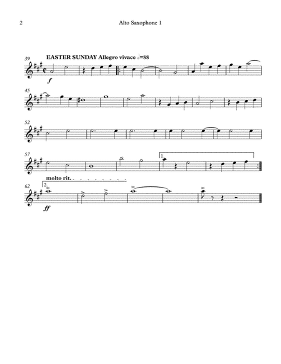 Easter No 1 (AATB sax quartet)