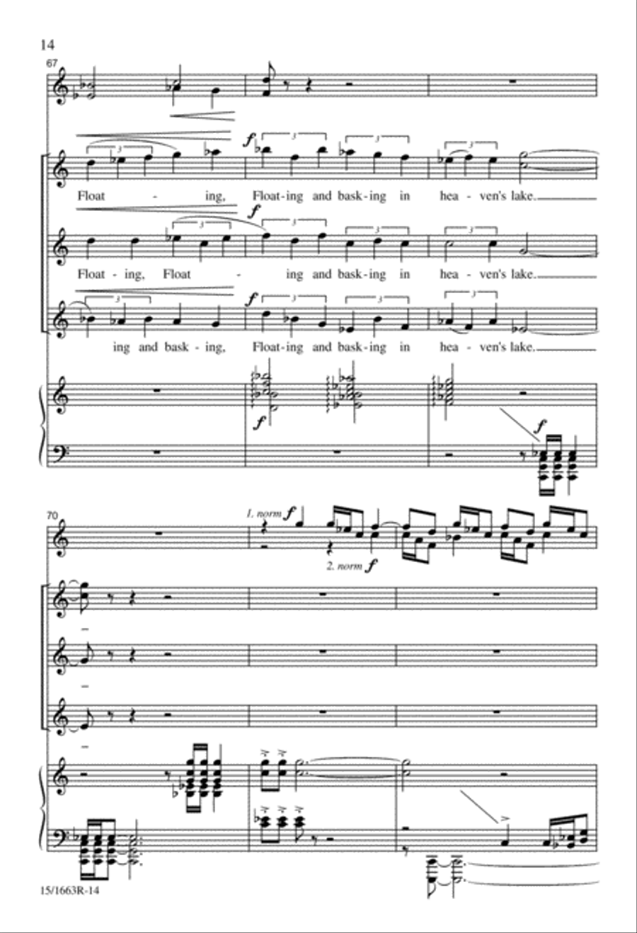 The Mystic Trumpeter SSA scores gallery preview page 14