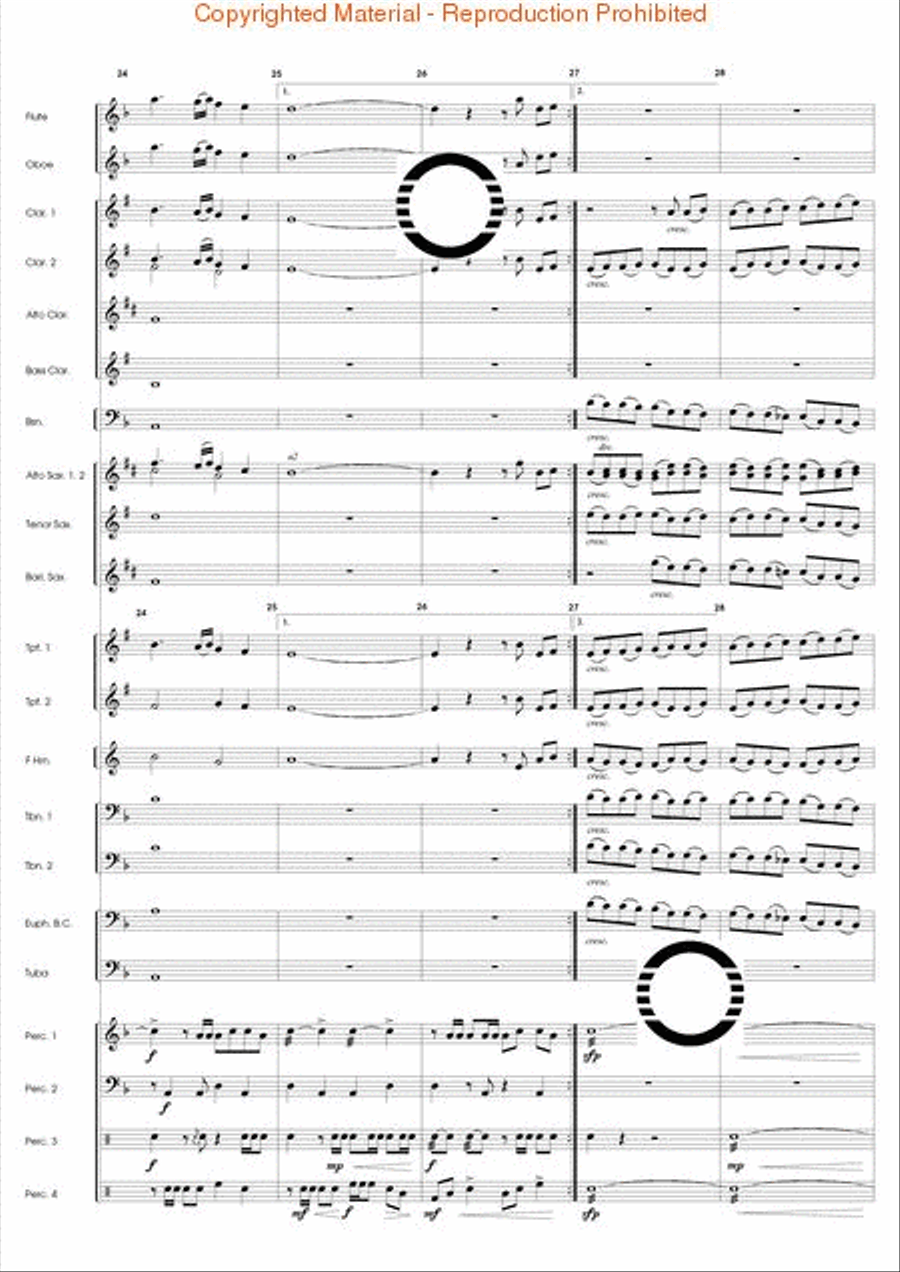 Odyssey for Percussion Odyssey for Percussion Concert Band scores gallery preview page 6