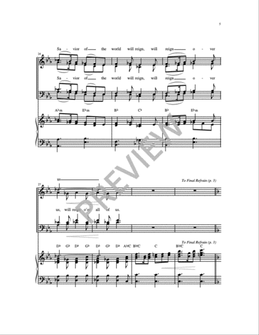 Christmas Gospel Acclamations on Gesù Bambino 4-Part scores gallery preview page 20