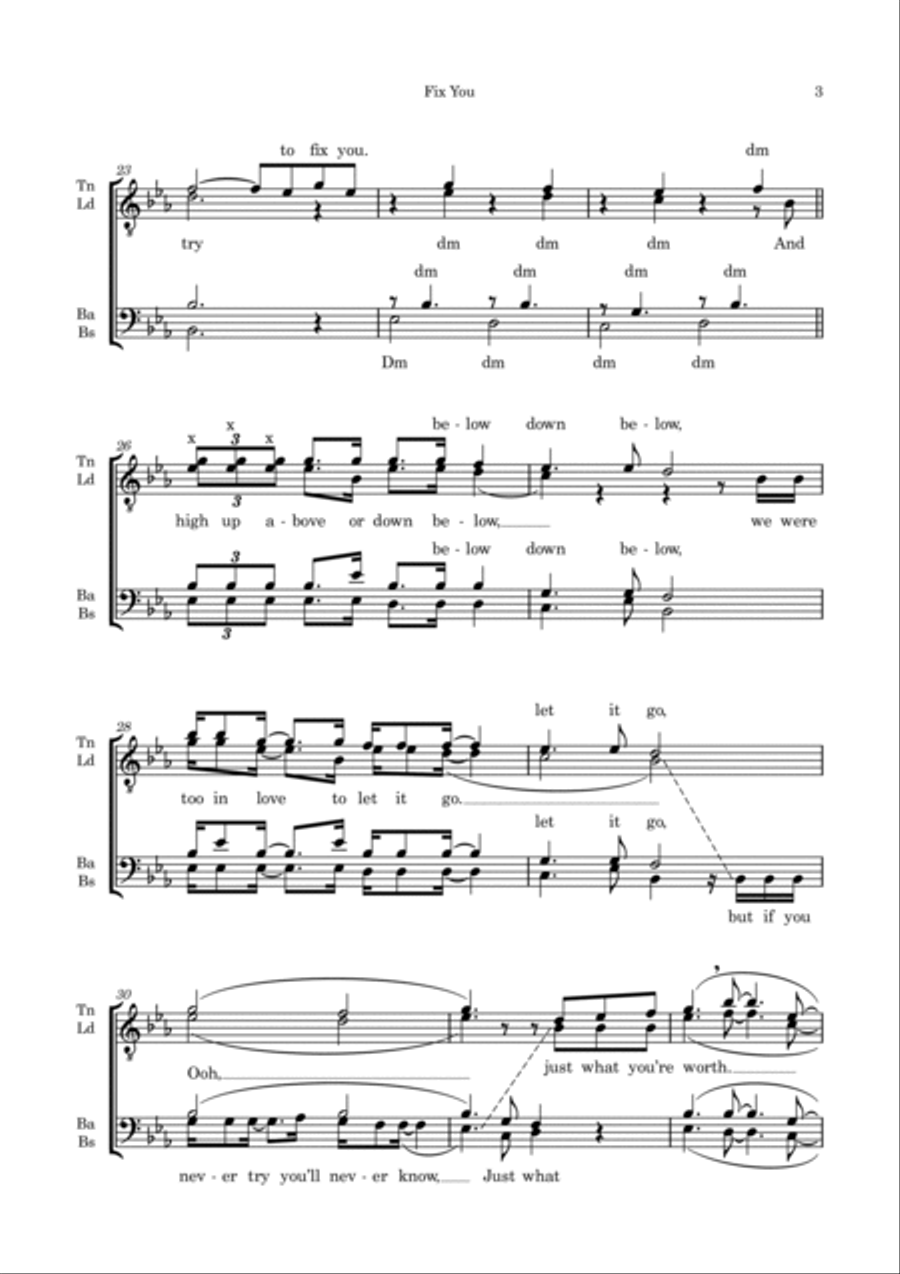 Fix You TTBB scores gallery preview page 3