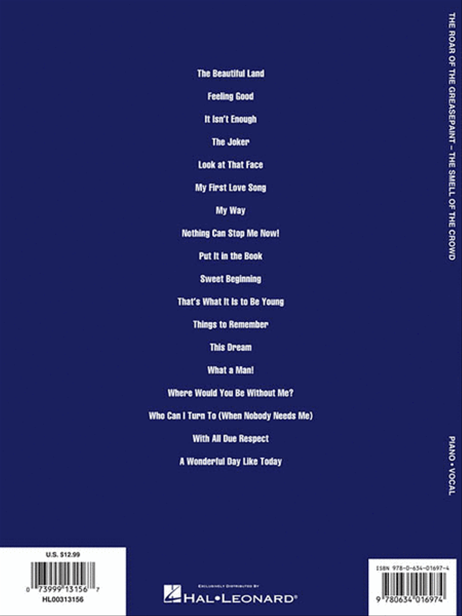 The Roar of the Greasepaint, the Smell of the Crowd Piano, Vocal, Guitar scores gallery preview page 2