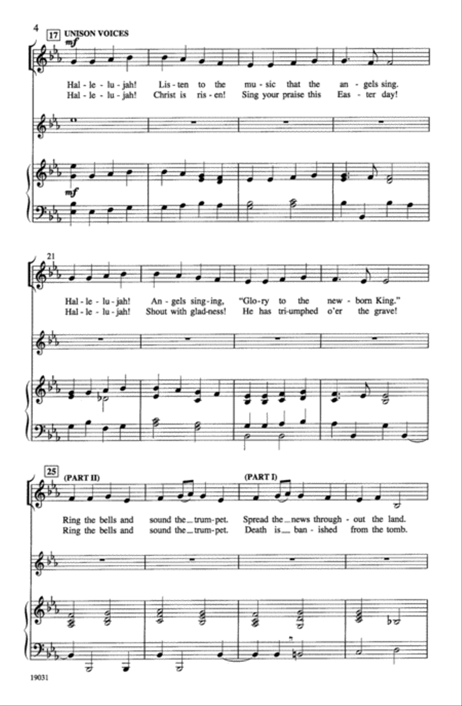 Hallelujah! Hallelujah! Unison Choir scores gallery preview page 15