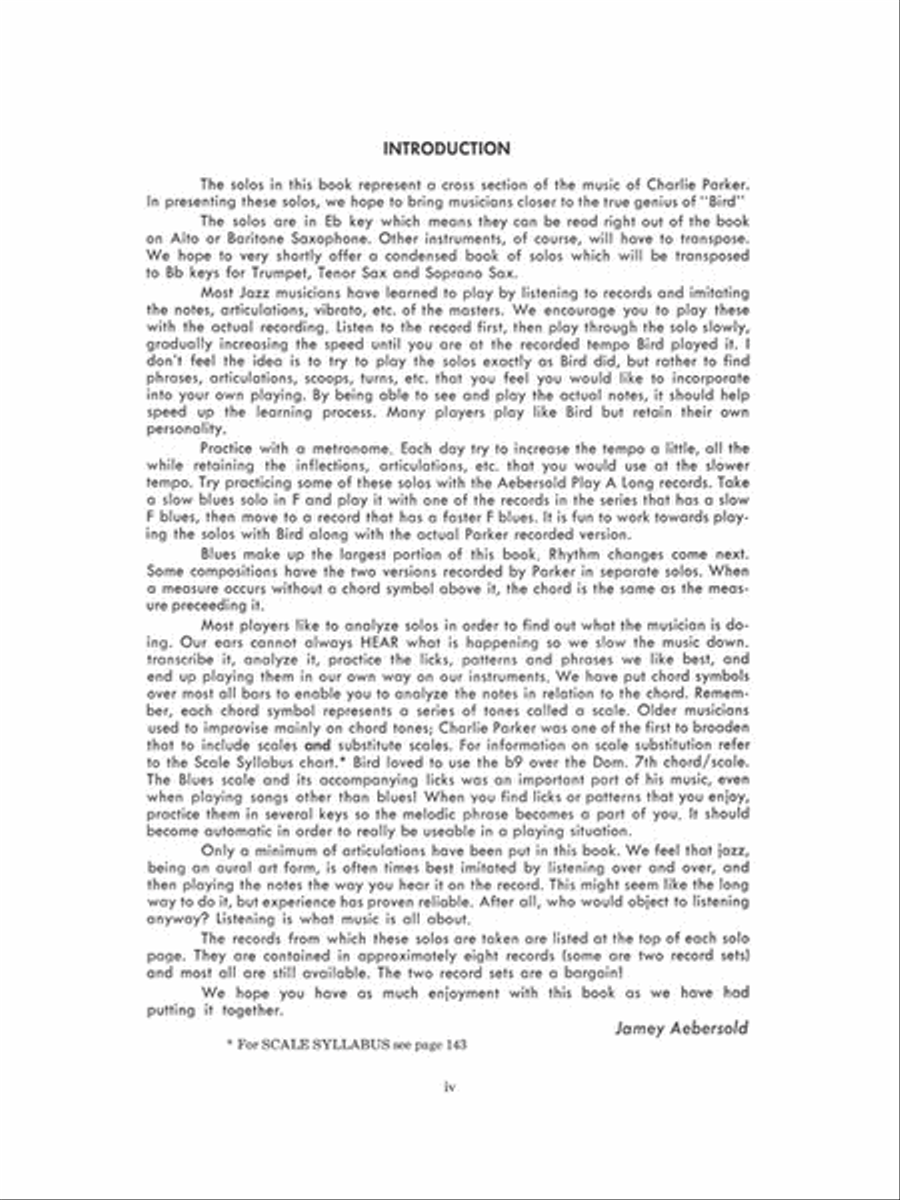 Charlie Parker Omnibook – Volume 1 B-Flat Instrument scores gallery preview page 4