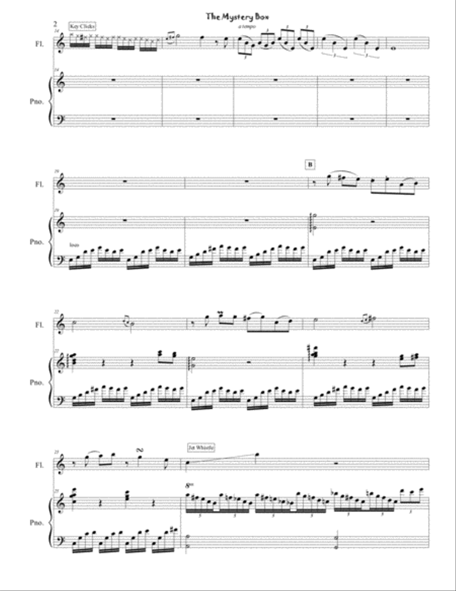 The Mystery Box Woodwind Duet scores gallery preview page 2