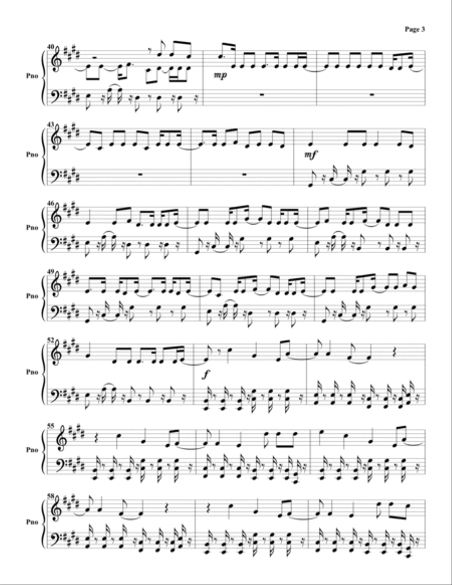Alors On Danse Piano Solo scores gallery preview page 3