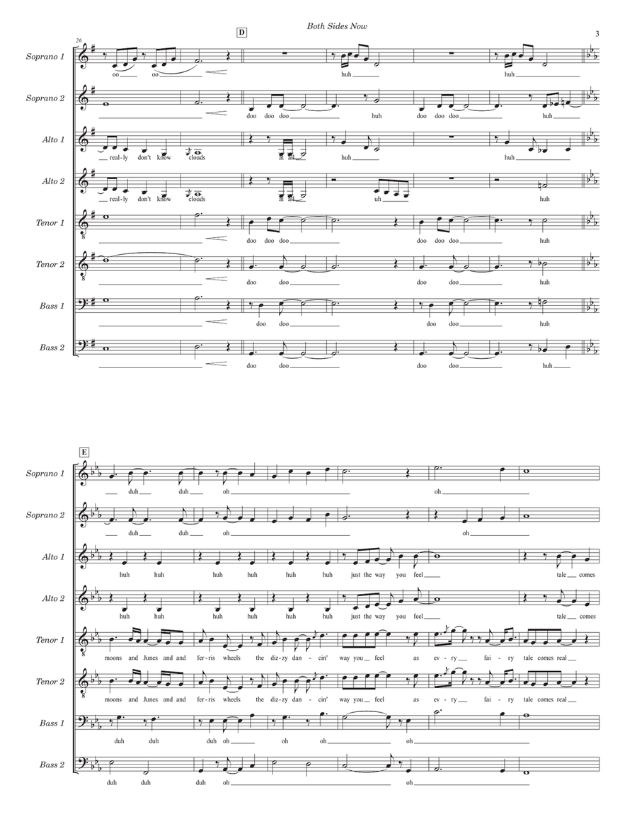 Both Sides Now Divisi scores gallery preview page 3