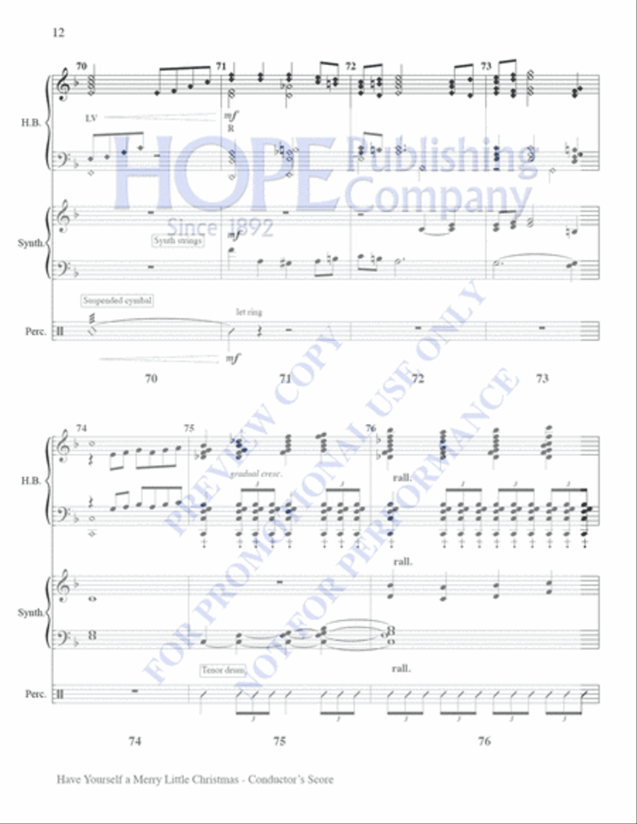 Have Yourself A Merry Little Christmas Set of Parts scores gallery preview page 12
