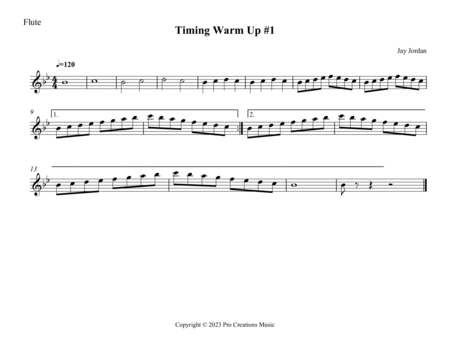 Timing Warm Up #1 for Band image number null