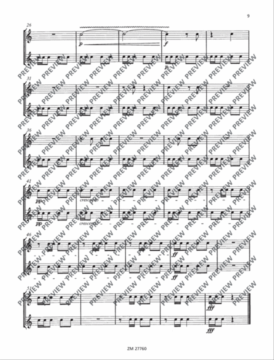 Fifteen Études Fifteen Études Snare Drum scores gallery preview page 10