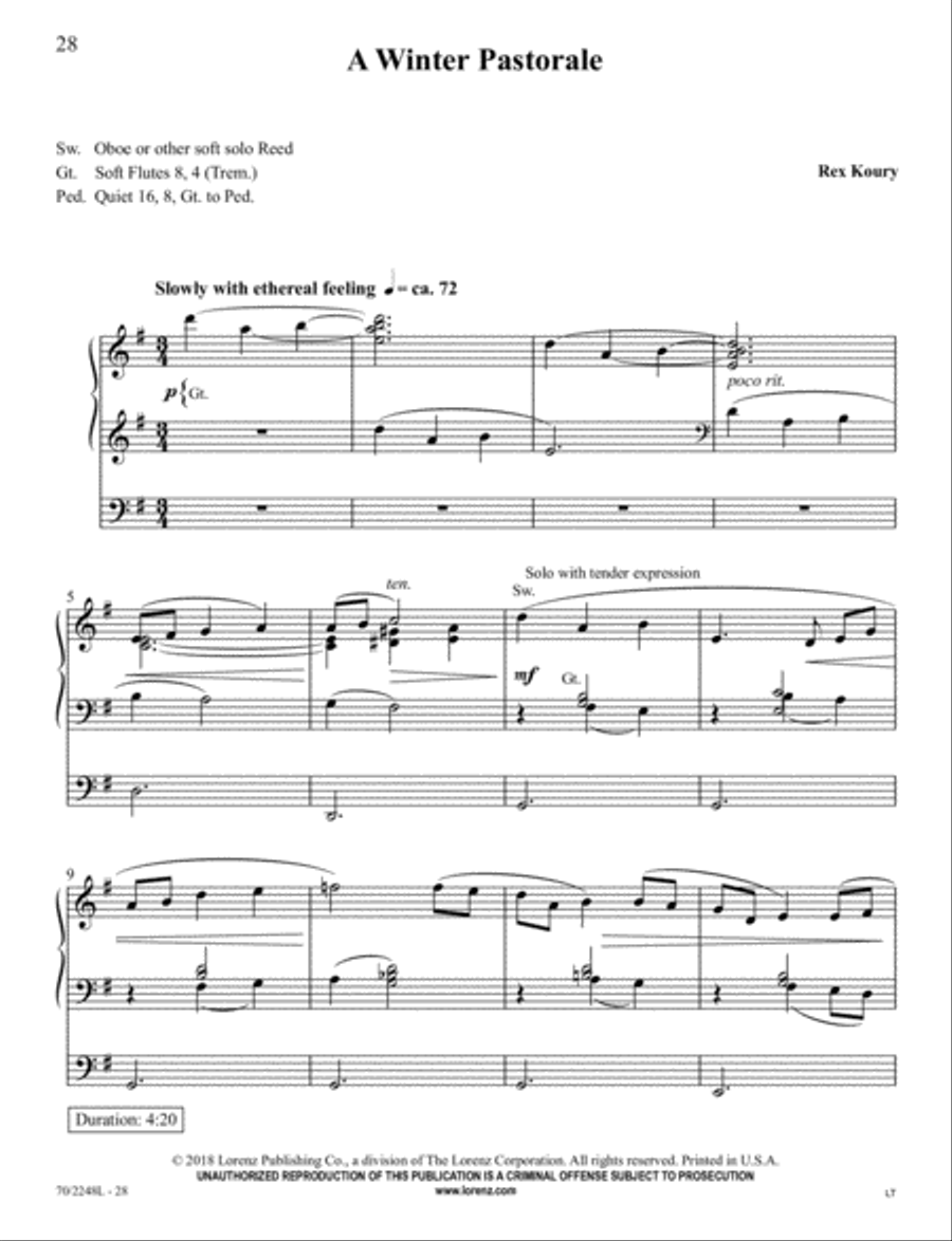Yuletide Joy Organ Solo scores gallery preview page 9