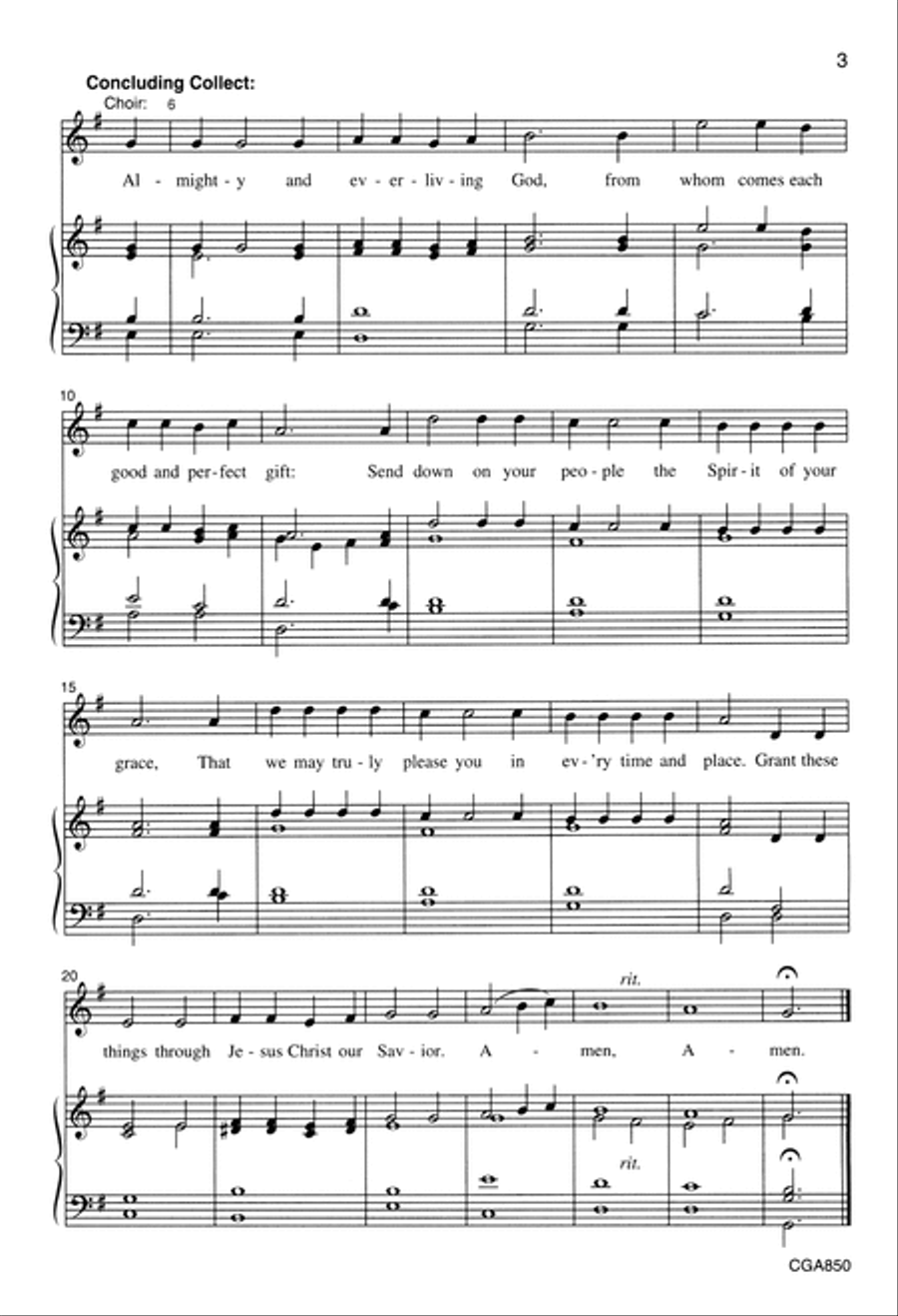Hear Our Prayer Prayers of Intercession and Prayer Response Unison Choir scores gallery preview page 3
