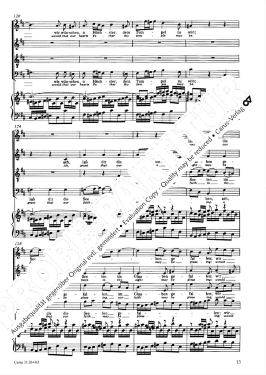 O fire everlasting (O ewiges Feuer, o Ursprung der Liebe) ATB scores gallery preview page 14